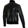 SALE - RTX Aviator Black Leather Casual Bomber Jacket